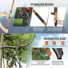 Telescopic Branch Cutter Saw Cuttter Pruning Trimmer Long Reach Tree Pruner Pole - Orange - View 9