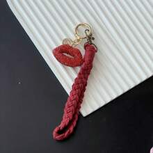 New Clay Rhinestone Pendant Bag Charms, Personalized Bow Cross Heart Lip Pattern Backpack Hanging Ornaments For Women