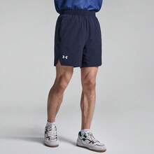 Pantalones cortos transpirables de entrenamiento, carrera y fitness de Verano 2026 de Under Armour, unisex - Negro - Ver 9