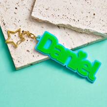 Customized Keychain Large Size Design Star Buckle Souvenir Birthday Gift Surprise Gift Graduation Season Back To School Season Travel Essentials