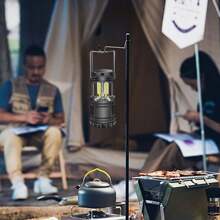 2 Packs LED Battery Operated Lights, Portable Survival Battery Powered Lamp, Camping Lantern, Suitable For Hurricane, Emergency, Storm, Outages, Outdoor Collapsible Lanterns