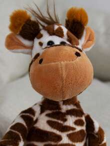 1 PC Lovely Plush Giraffe Doll, 30 CM Jungle Animal Doll Medium Sized Ornament, Stuff Animals, Giraffes Soft Cuddly Stuffed Animal Perfect For Friends Birthday Gifts Or Fans Collectible, Soft, Home Decoration Christmas, Home Decor, Cozy Sofa Decor Stuffed Animal Christmas Gift, Birthday/Holiday Gift, Christmas Gift, Christmas Style Birthday Gift, Halloween Gift, Perfect Gift For Friends Birthday, Knuffel, Dolly, Jesus Plushie - Yellow - View 3