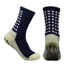 1 paire de chaussettes de sport antidérapantes pour le soccer/football, chaussettes de soccer/football pour adultes, chaussettes de sport pour la course, la randonnée, respirantes et rafraîchissantes
