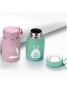 10.8oz/320ml Cute Cartoon Unisex Compact Creative Large Belly Cup, High-Quality Double-Layer Stainless Steel Insulated Water Bottle, Couples Gift, Portable Sports Water Cup For Summer Back To School - Multicolor - View 4