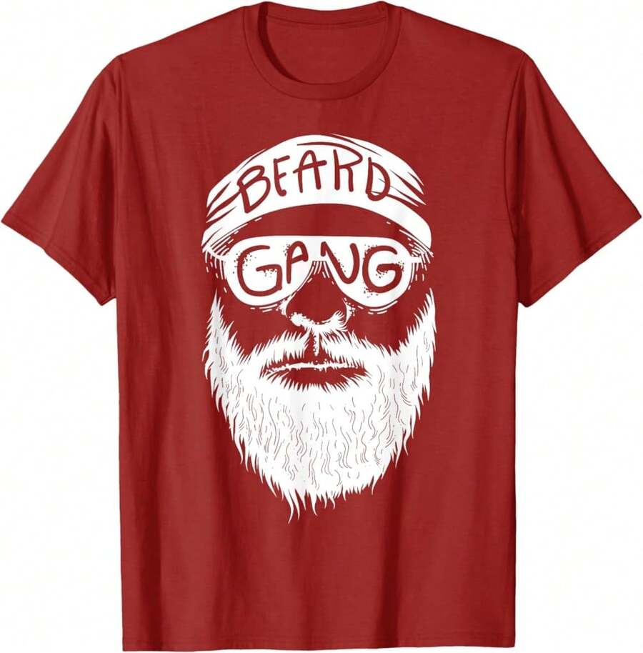 Beard Gang Shirt | Great Men'S Beard Club T-Shirt Gift Gift For Dad Gift For Neighbor Gift For Beer Lovers - Black - View 1
