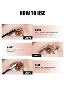 Asiteo 1pc Upgraded Long-Lasting Eyelash Extension Glue & Sealant Set, 5ml+5ml, Suitable For Individual Lash Extensions, Low Allergy Waterproof Adhesive, Eyelash Extension DIY Accessories - Bronze - View 9