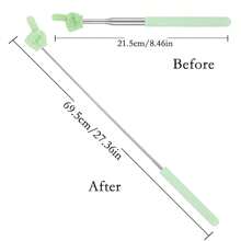 1 Random Color Telescopic Stainless Steel Teaching Stick, Portable And Portable Teaching Stick