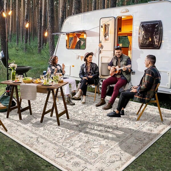 1/2 jeux de tapis d'entrée/de couloir de style boho vintage épais, avec un dos antidérapant, tapis rayés lavables en polyester, tapis de côté de lit pour usage domestique, convient pour l'entrée, la buanderie, la chambre, la cuisine, les tapis de sol en bois dur, la décoration d'intérieur