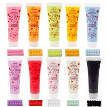 1 set 15 ml Set de lipici pentru frișcă - Elemente esențiale de artizanat vibrante pentru decorațiuni de bricolaj și proiecte de artă - Perfect pentru meșteșuguri și decorare