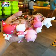 Sanrio Cartoon Cherry Keychain Key Ring Bag Charm