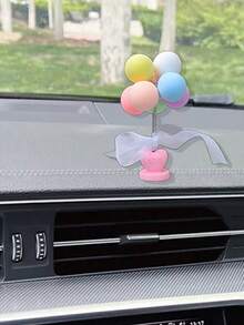 1 件汽车装饰点头气球汽车仪表盘装饰弹簧摇头玩具摇头娃娃粉色汽车配件适合女性女孩礼物 - 均碼 - 查看 5
