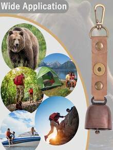 1 件/2 件徒步旅行者专用紧急响铃，带钩装饰铃，生存/徒步旅行/钓鱼/划船/露营/攀岩用紧急铃