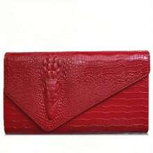 时尚鳄鱼纹手提包，女士大容量鳄鱼纹单肩包，时尚女士手提包 - 彩色 - 查看 6