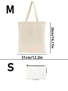 10/5/3/1 Túi Tote Canvas Gia Cố Màu Trơn - Quai xách chắc chắn, Túi xách Canvas, Túi mua sắm dung tích lớn, Có thể giặt, Tự làm, Có thể sơn, Phù hợp cho phụ nữ, Túi mua sắm có thể tái sử dụng để đóng gói quà tặng, đồ thủ công mỹ nghệ và đồ dùng nghệ thuật - Nhiều màu - Xem 5