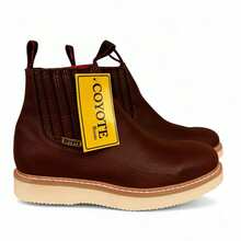 BOTINES DE TRABAJO LIGEROS MUY RESISTENTES SUELA POLIURETANO - Café - Ver 7