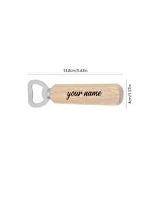 Customized Artistic Name Beer Bottle Opener With Wooden Handle - Stainless Steel, Multi-Function Keychain Design For Business Gifts & Personalized Events, Party, Birthday Decoration Stylish,Adorable,High-Quality Custom,Personalized,Unique Ideal Gifts For Her Boyfriend,Girlfriend,Dad,Mom,Family,Friends,Son,Daughter,School Students,Kids For Anniversaries,For Birthdays School,Office,Home