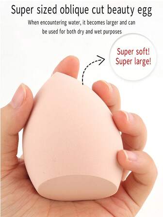 1 st. trendig jätterosa sminksvamp, hyperstor kosmetikblandare, vattenabsorberande material som expanderar när det är vått, snabb sminkapplicering, mjuk och hudvänlig, lämplig för foundation, återanvändbar och fäller inte, hög densitet och studsar, perfekt sminkverktyg, smink, billigt, rumsinredning, sminkbord, resor, sovrum, sminktillbehör, puff, sminkblandare, puderpuff, sminksvamp, billigt, strumpbyxor, smink, sminkverktyg, billiga saker, presenter, presenter till kvinnor, julklappar