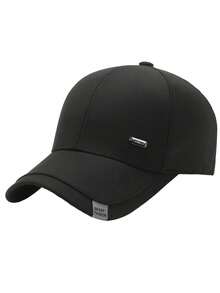 Men's Hard Top Stylish Baseball Cap, New Casual Versatile Sun Protection Sunshade Snapback Hat, Sweat-Absorbent Breathable Outdoor Sports Cap - White - View 3