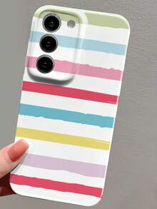 1 件简约条纹图案穿孔亮面 Filmotec 硬质手机壳适用于 11/12/13/14/15/16 Pro Max 防水防震防摔防刮 - 彩色 - 查看 6