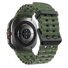 原装表带兼容三星 Galaxy Watch Ultra 47 毫米海洋硅胶运动手链兼容 Galaxy Watch Ultra 表带配件 - for Galaxy Watch 7 Ultra 47mm - 查看 16