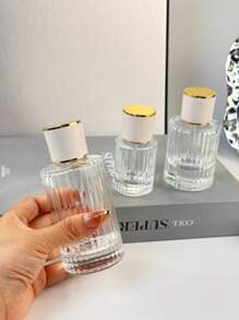 1pc 30ml/50ml/100ml High-End Glass Perfume Spray Bottle, Refillable Perfume Empty Bottle, Portable Travel Container, Home Decor, Fall Decor #Back To School Season