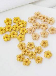30pcs, Flower Spacer.Not Easy To Lose Colour And Allergy.Perfect For Ladies To Make, Bracelets, Necklaces, Keychains, Ladies Accessories.Make Ladies Jewellery With Your Own Characteristics.Beads, Spacers.Key Ring Decorations.Bead Accessories. Diy Glamour Jewellery Accessories.