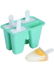 Moules à sucettes glacées, sorbetière, set de 6 moules à sucettes en silicone réutilisables, démoulage facile pour la fabrication de sucettes maison, desserts glacés faits maison
