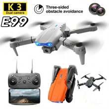 CASRRA The High-Definition Dual-Camera Foldable Quadcopter Drone E99 Features Optical Flow Hovering Function, Is Equipped With A Large-Capacity Battery, And Is Easy To Operate. It Is An Entry-Level Remote-Controlled Drone And An Excellent Gift For Birthdays, Christmas, Thanksgiving, And Halloween.