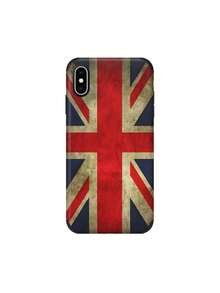 1 Ốp lưng điện thoại bằng da mềm in hình quốc kỳ Mỹ/Anh cổ điển, thiết kế sọc sáng tạo, ốp lưng bảo vệ chống bụi tương thích với Apple 17 Pro Max/16 Pro Max/12pro/13/14plus/15promax/16promax11//13Pro, quà tặng ngày lễ - Gỗ đỏ - Xem 25
