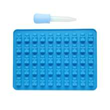 Silicone Gummy Bear Candy Mold, Non Stick Chocolate Gummy Candy Mold, Used For Gummy Chocolate Jelly Cookies With 7 Colors Of Teddy Bear Shaped Mini Silicone Molds