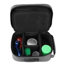 Smell Proof Bag | Smell Proof Stash Box With Combination Lock | Portable Travel Storage Case For Your Accessories | Gift For Men/Women - Gray - View 7