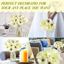 1/6/12 Stück 38cm/15 Zoll Mehrfarbige Künstliche Seide Afrikanische Gänseblümchen Chrysanthemen, geeignet für Muttertag, Ostern, Heim- und Küchendekoration zu Hochzeiten, Neujahrsfest, Frühling und Sommer Blumendekoration. Geeignet für den Garten Outdoor, Innen- und Außendekoration, Vase, Künstliche Pflanzen, Dekorationen für alle Jahreszeiten, Raumdekoration, Herbst