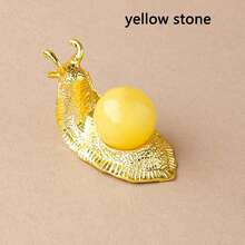 1pc Natural  Snail Gemstone Amethyst Healing Reiki Crystal Home Desk Delicate Ornament Decor Gifts - Snails - View 19