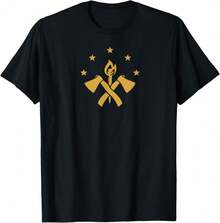 Fba Maroon Flag Foundational Black An T-Shirt:GL Father's Day Gifts - Black - View 1