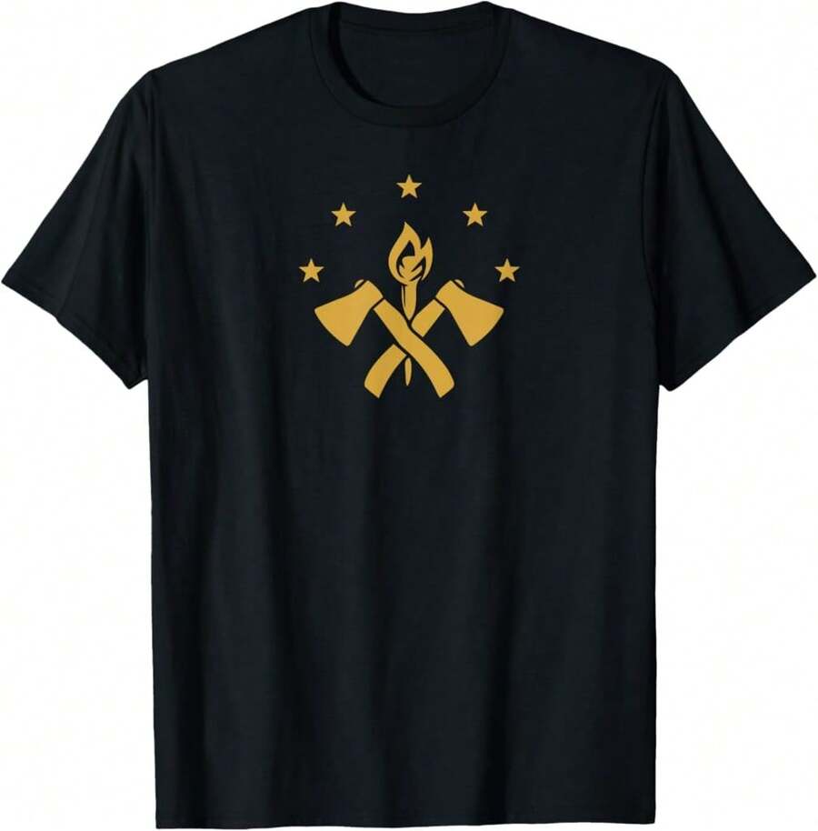 Fba Maroon Flag Foundational Black An T-Shirt:GL Father's Day Gifts - Black - View 1