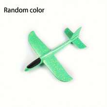 Blue Manual Foam Plane Toy - Durable EVA Material, Shiny Design, Fun Outdoor Flying Model, Backyard Play And Aerial Adventure