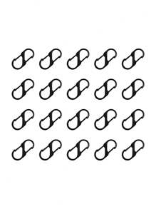 20/10pcs Sturdy And Reliable S-Shaped Hooks - Double Opening Design, Flexible And Easy To Use, Multifunctional Decorative Hook, Suitable For Outdoor And Daily Carry, Various Packaging Zippers For Luggage Decoration Fixing