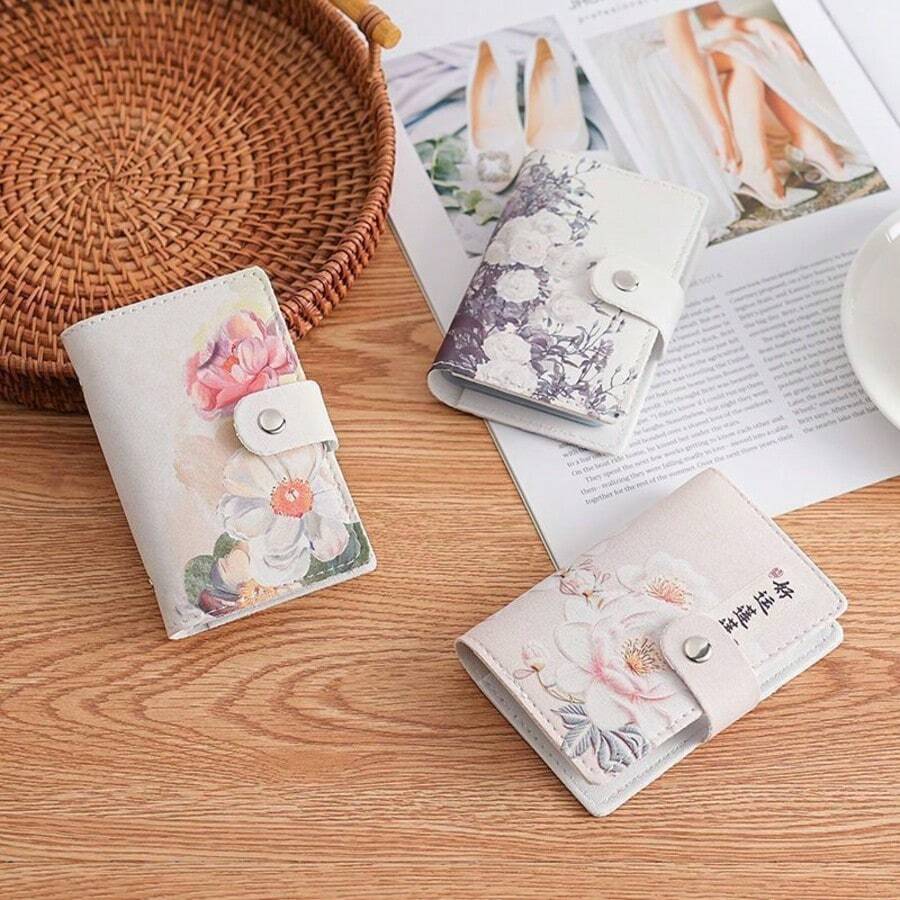 Lễ hội mua sắm năm 2025 Giảm giá trong thời gian có hạn Hộp đựng thẻ hoạt hình dễ thương, Ngăn đựng thẻ lớn cho nữ, Nhiều khe cắm thẻ, Chống khử từ, Ví đựng thẻ cho nữ - Nhiều màu - Xem 1