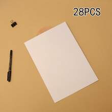 28pcs A4 Double-Sided Pearl Cardboard, 250g Super Thick, Multicolor Sparkly Paper, A4 Size: 21cm X 29.7cm / 8.27" X 11.69", Suitable For DIY Origami, Birthday Party Decor, Holiday Card Making, Christmas Decorations,School Supplies,Back To School - Multicolor - View 16