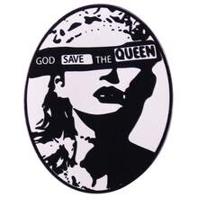 Badge Music Fan Gift Brooch - Black - View 1