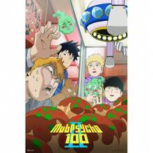 1pc/3PCS Wall Arts Posters Optional Frame Crunchyroll Mob Psycho 100 Poster - Japanese Anime Series Key Art MerchCool Wall Art Print For Bedroom Decor