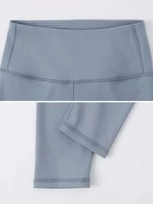 Quần legging yoga ôm sát mềm mại dành cho nữ, quần tập thể dục yoga co giãn thoải mái, quần bó thể thao. - Màu xanh lam - Xem 5