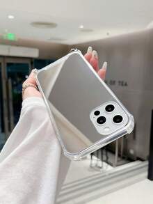 1 件挂链镜面防震斜肩手机壳适用于 7/8/SE2/7p/8p/X/XS/XR/XS Max/11/11 Pro/11 Pro Max/12/12 Pro/12 Pro Max/13/13 Pro/13 Pro Max/14/14 Pro/14 Pro Max/15/15 Pro/15 Plus/15 Pro Max，保护套防水防摔防刮