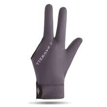 1 pieza Guantes profesionales de billar para hombres con tres dedos, de seda de hielo transpirable y antideslizante, set individual para mano izquierda, guantes de tenis de mesa para mujeres T3