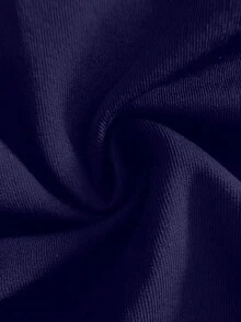 时尚性感 V 领紧身长袖吊带背心，春夏新品 - 寶藍色 - 查看 7