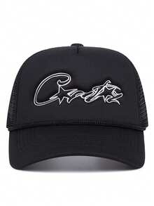 1 件女式 Corteiz 字母刺绣卡车司机帽，经典滴水款式，适合节日、派对和日常穿着，春夏季 - A - 查看 7