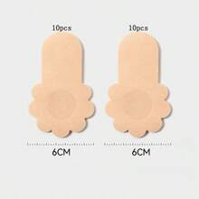 Paquete de 10/20 piezas Cintas desechables convenientes para el aumento de busto - Pétalos de pecho autoadhesivos invisibles y ultra disimulados, diseñados para la comodidad y confianza de las mujeres, ropa interior y accesorios de verano, playa, viaje