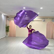 1pc 140x140cm Dance Flag Large Fan Dance Prop For Church Performance Praise Flag With Telescopic Rod - Multicolor - View 14