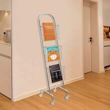 eusmeyusnt Magazine Rack - כסף - ראה 3