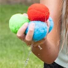 30/60pcs Yaping Reusable Water Balls & Balloons - Mixed Color Outdoor Toys For Pool, Backyard Games, Kids & Adults, Summer Fun